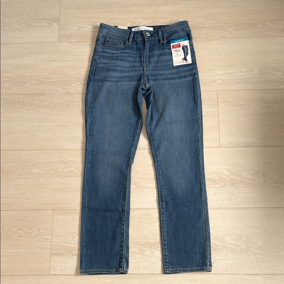 Levi's Blue Mid Rise Slim Jeans - Picture 4 of 10